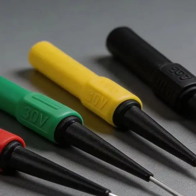 4 Pack Multimeter Needle Probes 4mm Banana Replaceable Tips For Vehicle Auto HVAC Electrical Testing Wire Piercing Tool