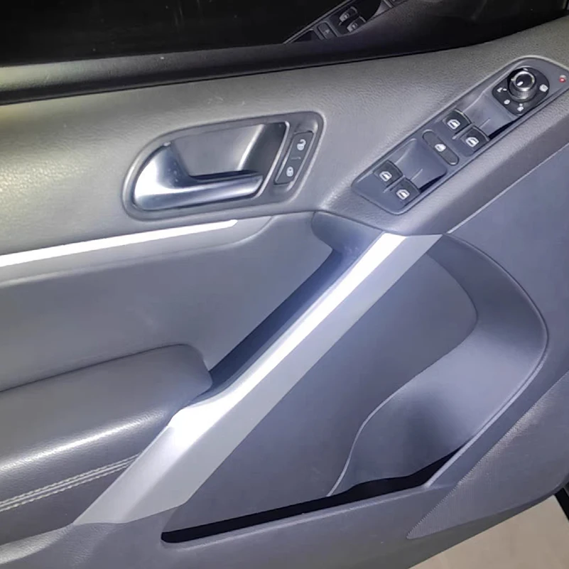 

Car Styling For VW Volkswagen Tiguan Door Handle Holder Cover Trim Strips 2010-2021 Car Styling Decoration Auto Parts Accessorie
