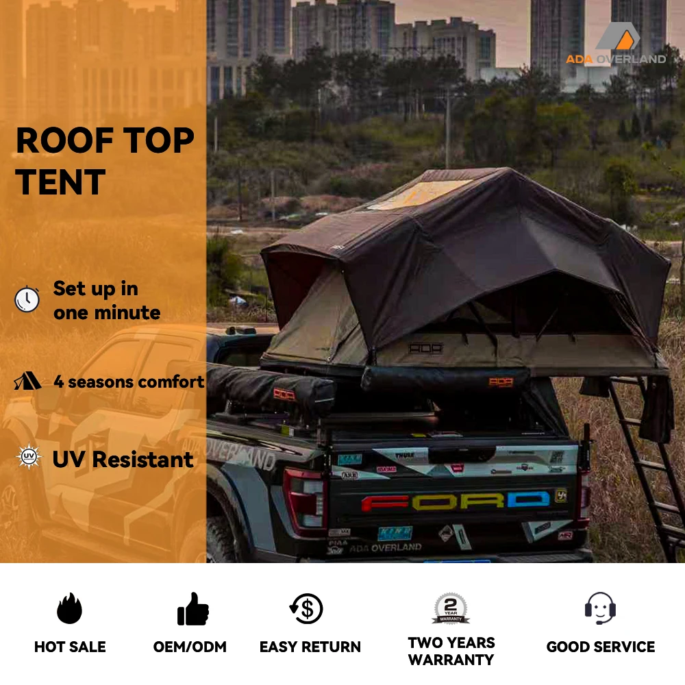 

Wholesale Soft Foldable Car Roof Top Tent Windproof Family Camping Tent With Ladder China Manufacturer