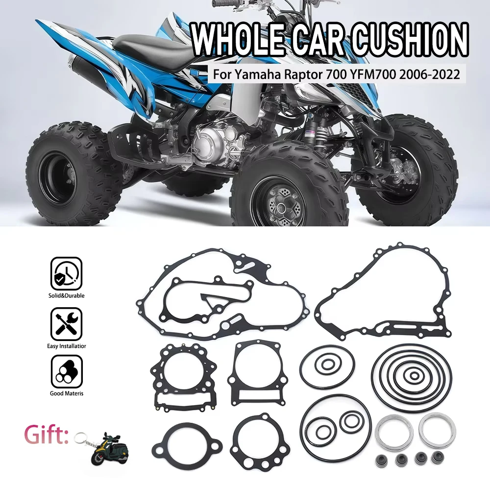 

For Yamaha Raptor 700 2006-2022 Complete Engine Gasket kit Set Valve Seals