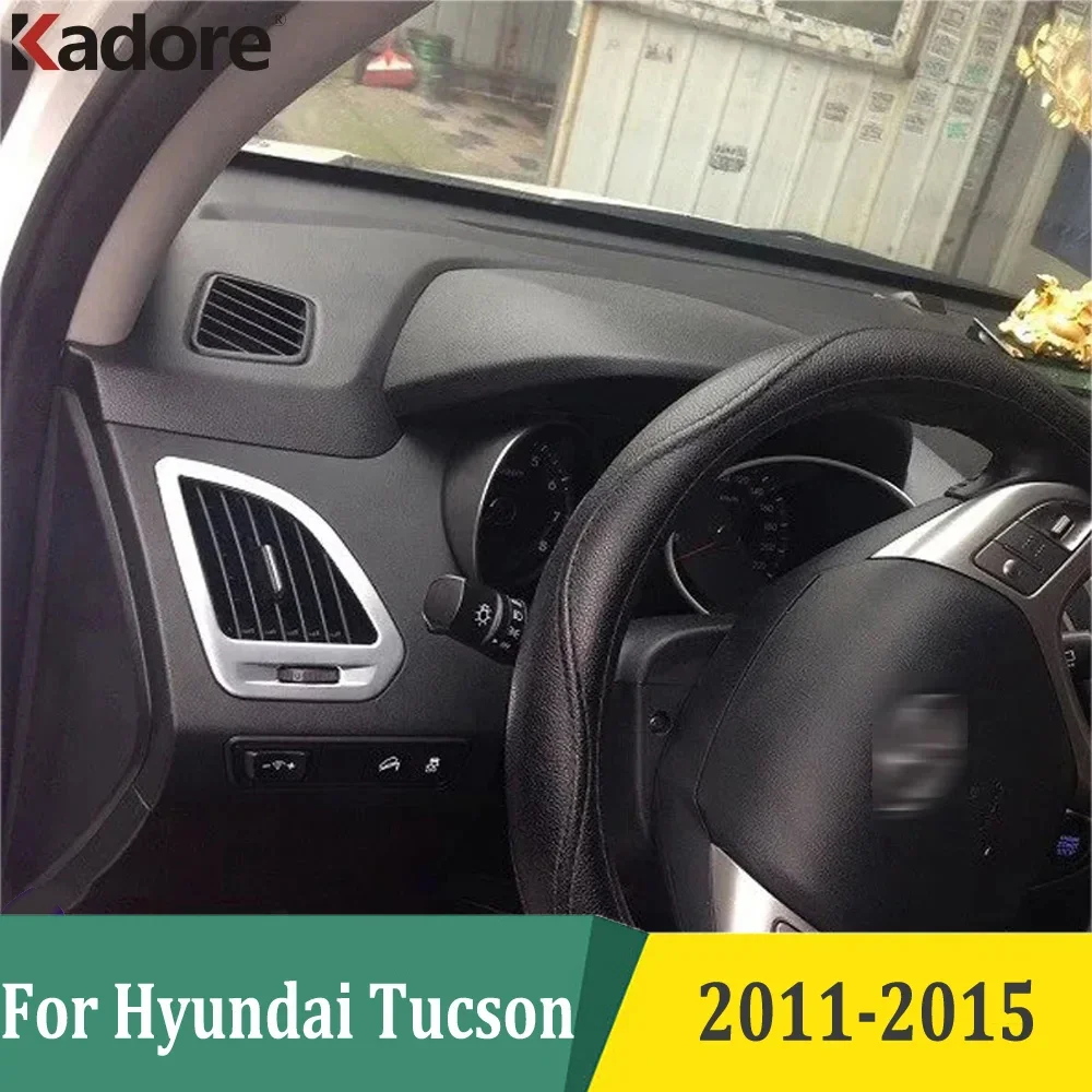 For Hyundai Tucson ix35 2011 2012 2013 2014 2015 Inner Front Air Condition Vent Trim AC Outlet Cover Styling Car Accessories