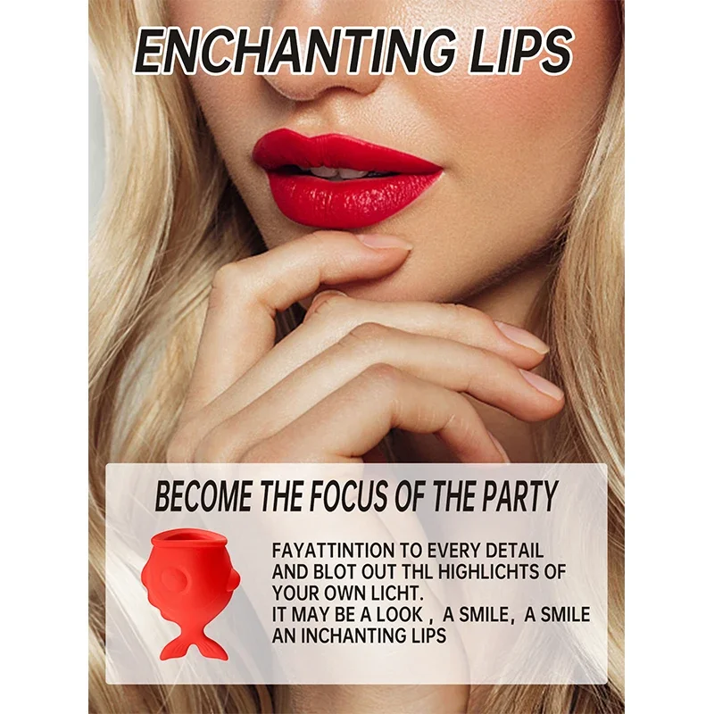 Silicone Lip Pump,Lip Enlarger Make Lips Sexy Bigger Thicker,Lips Care Beauty Lip Mouth Tools Lasting Glossy Lip Plumper
