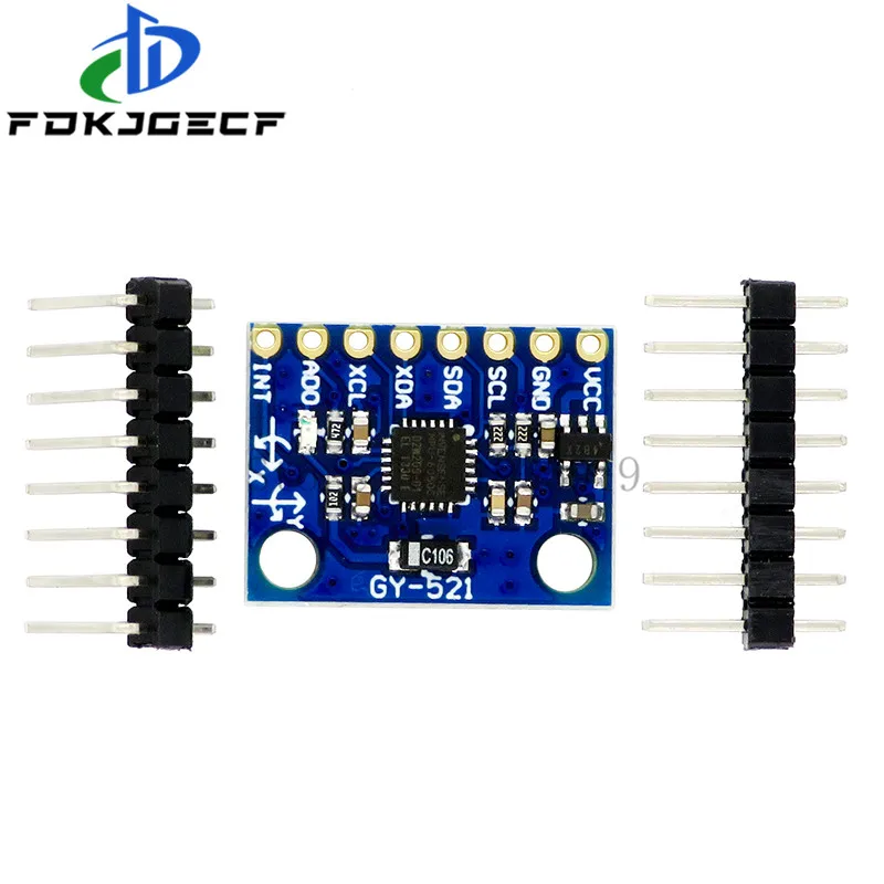 10PCS/LOT GY-521 MPU-6050 MPU6050 MPU 6050 Module 3 Axis Analog Gyro Sensors+ 3 Axis Accelerometer Module
