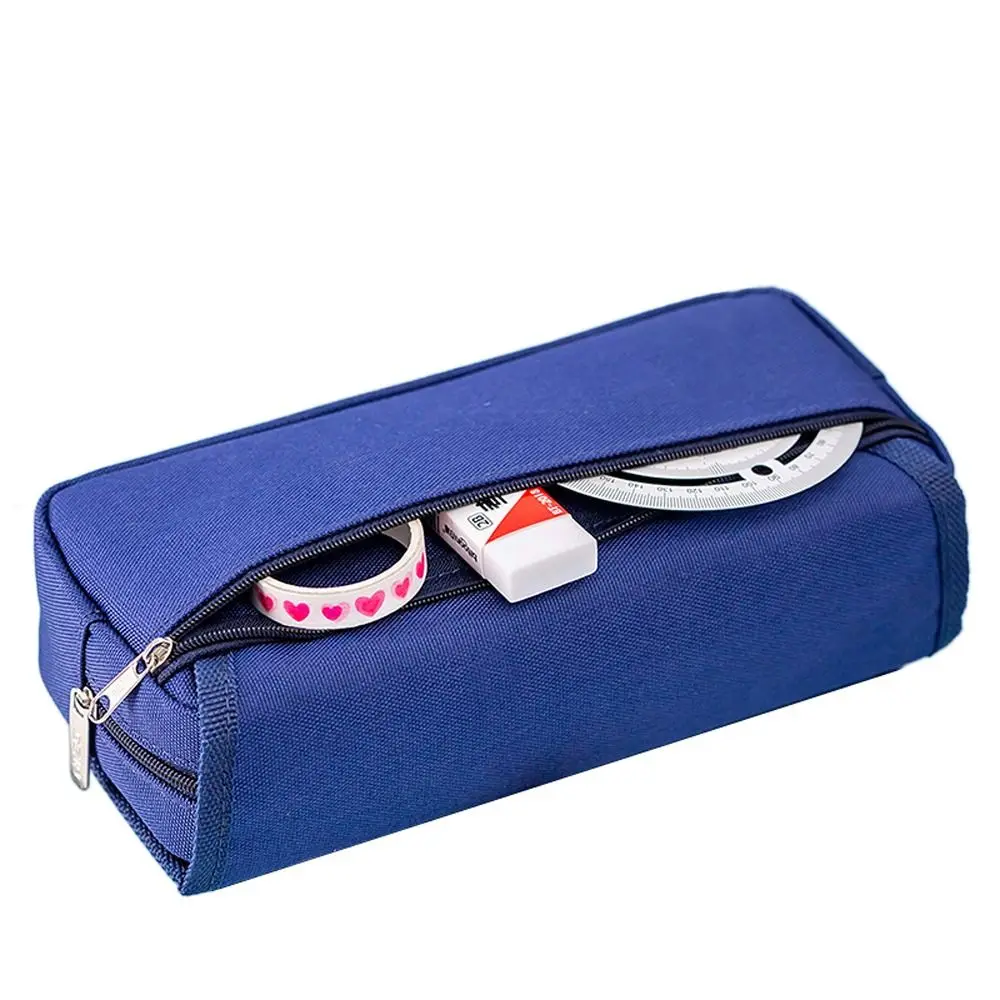 Sac de rangement grande capacité astronaute trousse à crayons dessin animé Double couche sac de papeterie Kawaii espace sac à crayons boîte à stylos