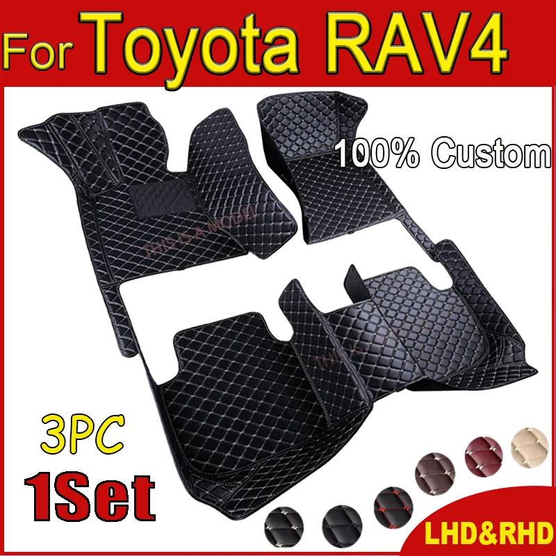 

Автомобильные коврики для Toyota RAV4 Vanguard XA30 2006 ~ 2012, автомобильные прочные коврики, роскошный кожаный коврик, коврик для защиты от грязи, автомобильные аксессуары