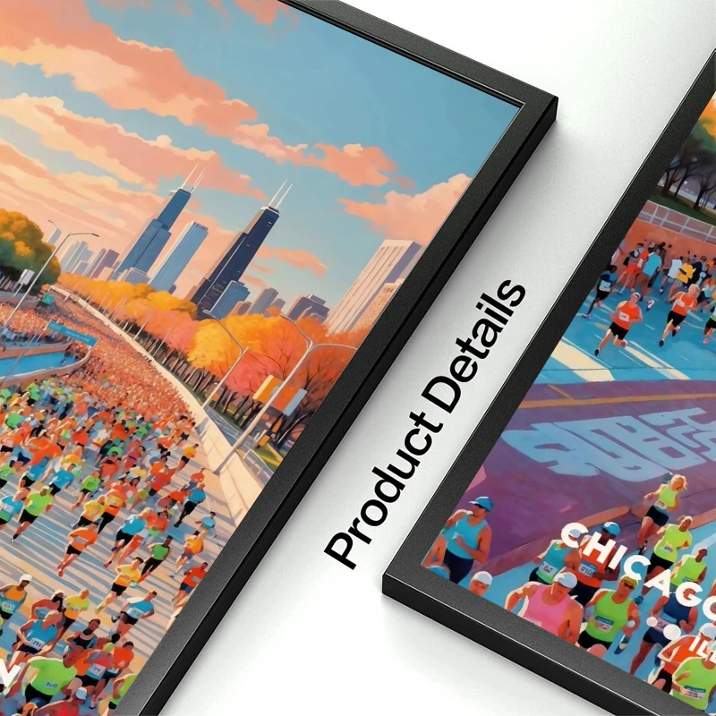 مدينة الرياضة ماراثون سلسلة ملصق طباعة قماش صور المنزل لغرفة المعيشة وغرفة النوم جدار ديكور حديث اللوحة بدون إطار