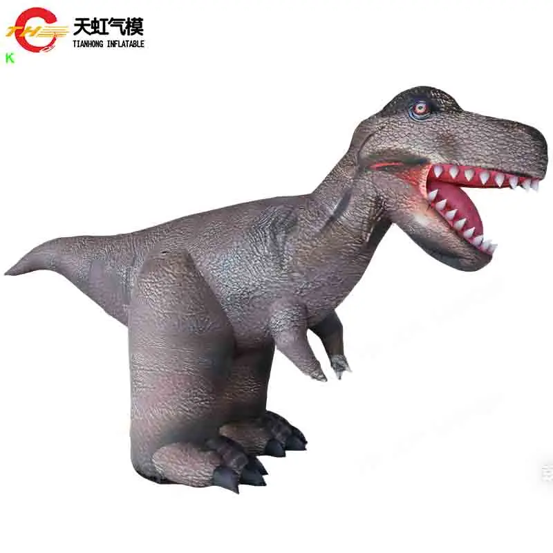 

Гигантская надувная модель динозавра тираннозавра длиной 6 м (19 футов) для украшения тематического парка
