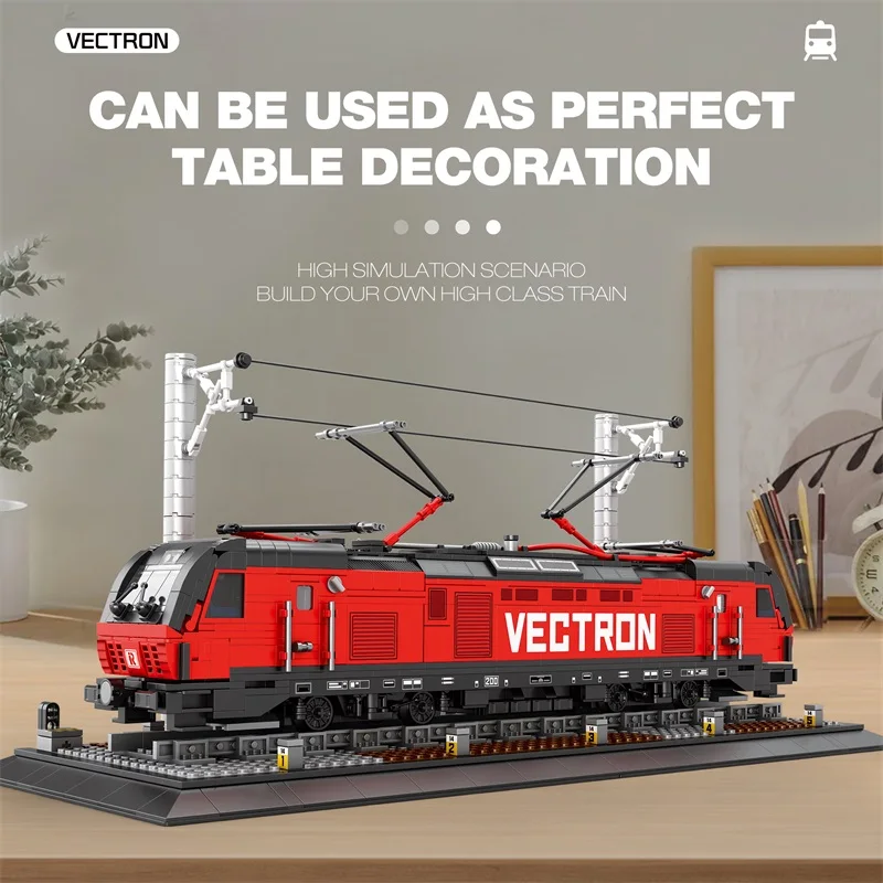 

1757 шт., европейский городской электропоезд, строительные блоки, метро, модель пассажирского автомобиля, кирпичи, украшение для рабочего стола, праздничные подарки, детские игрушки