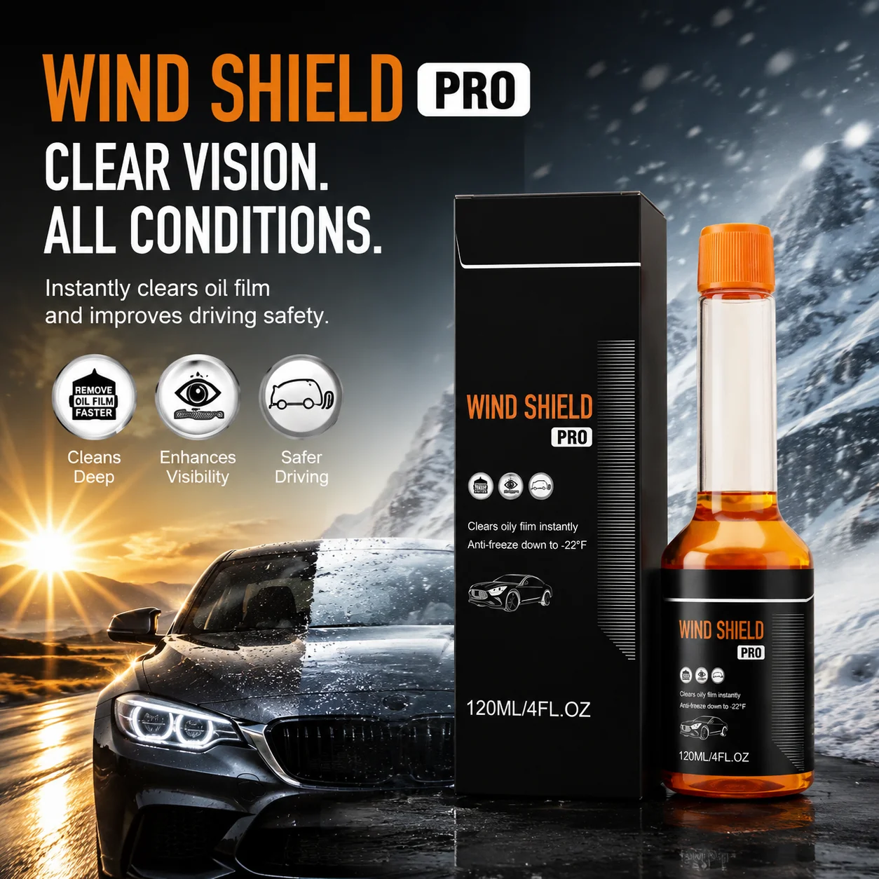 Windshield Cleaner Car Glass Cleaner Car Windshield Care Fluid Auto Glass Cleaning Liquid Anti Freeze Glass Cleaner Car Care