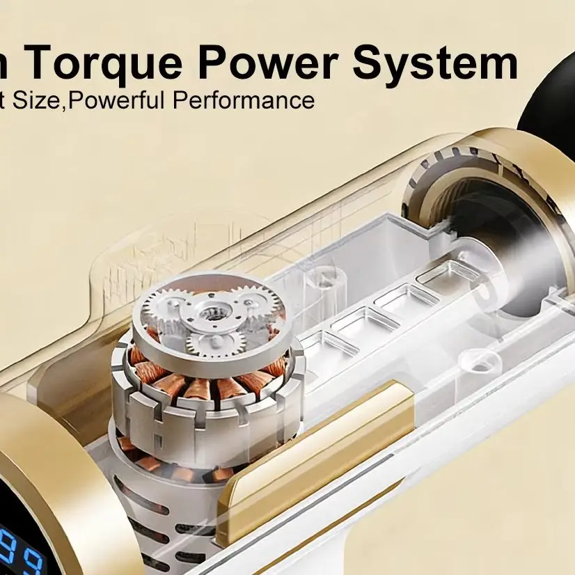 

Электрический массажный пистолет для фасций, 99 уровней мощности, высокочастотная вибрация, для расслабления мышц плеч, талии, ног и тела (Массажер)