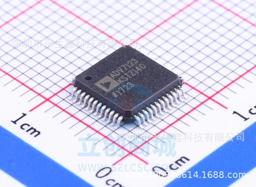 adv7123kstz140-adv7123-lqfp-48-10dac-330mhz-10個