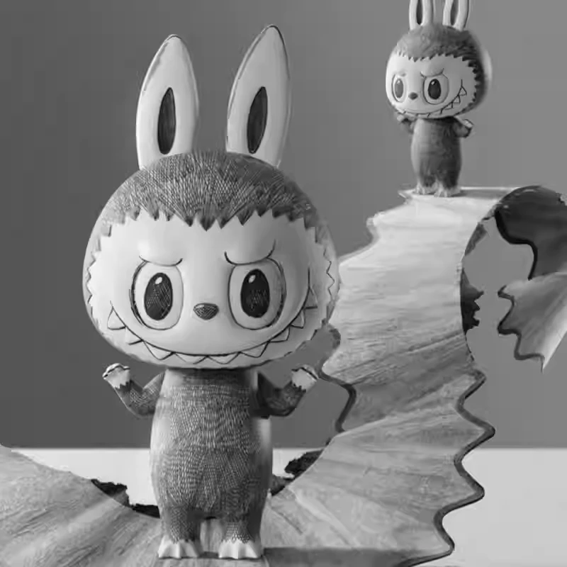 Genuine New The Monsters Mega Labubu 1000% Sketch Anime Figure Toys Desktop Decoration Christmas Gift