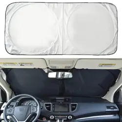 Parasol plegable para ventana de coche, cortina de protección UV, accesorios de estilo