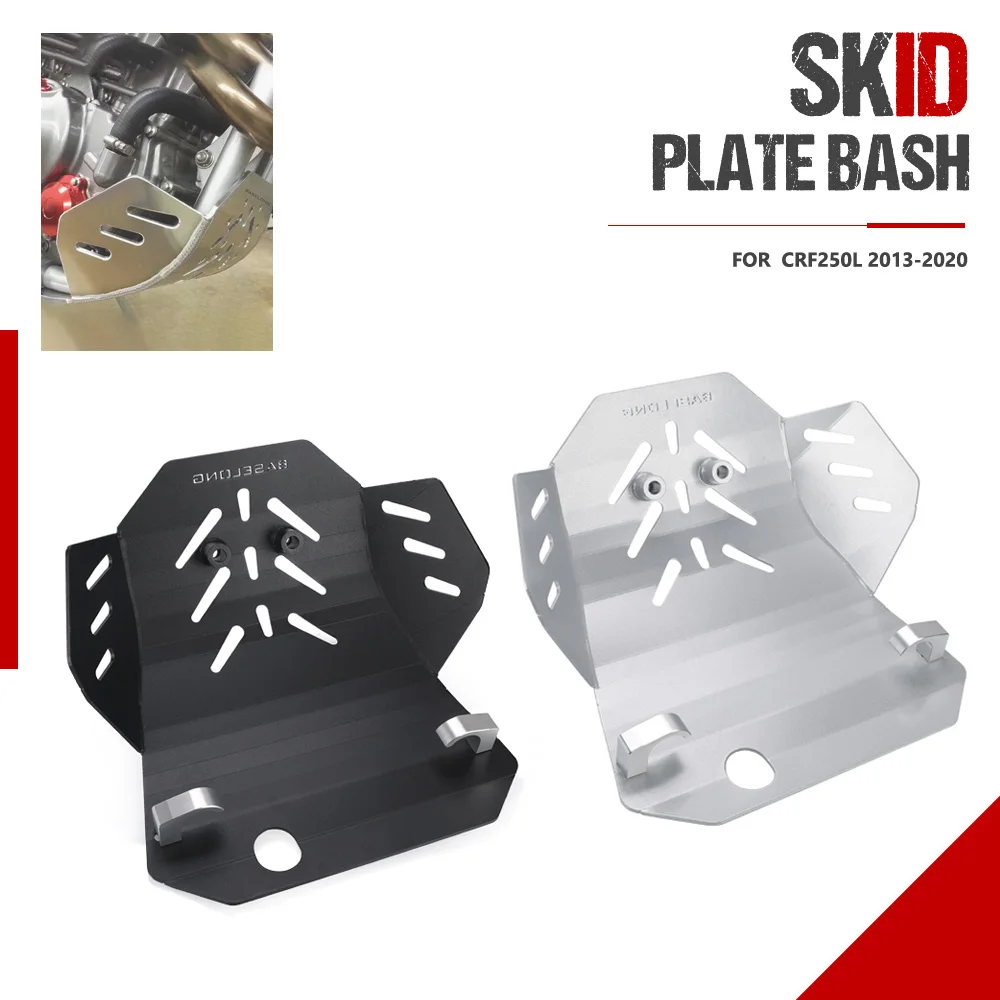 

For HONDA CRF 250L CRF250L 2013-2014-2015-2016-2017-2018-2019-2020 Motorcycle Aluminum Engine Skidplate Guard Protector Cover