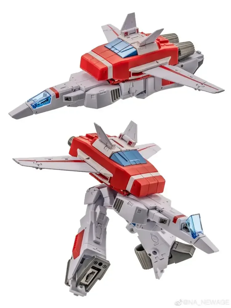 Action figure com caixa, novo modelo na h45, firecon jetfire, skyfire, g1, pequena escala