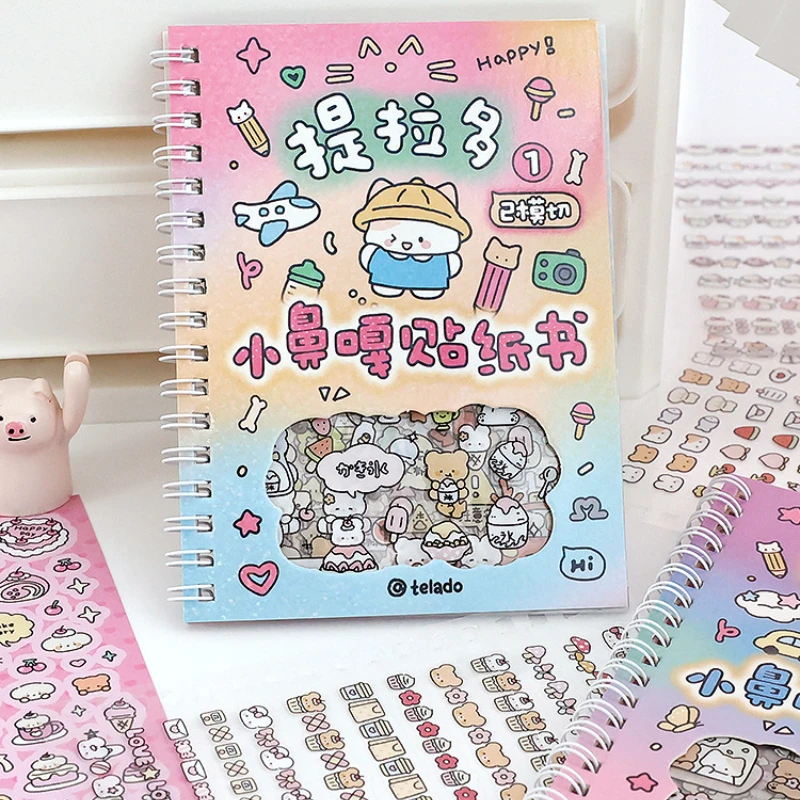 Śliczne Kpop dekoracyjna naklejka książka Washi papierowy dziennik DIY materiał dekoracja naklejki Kawaii Scrapbooking Ins artykuły papiernicze