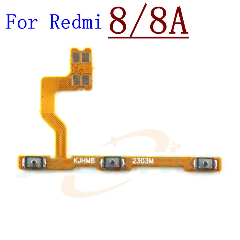 Interruptor de Botão Lateral para Xiaomi, Volume de Ligar e Desligar, Cabo Flex, 12C 10C 10 10A 10X 9 9T 9C 9A 8 8A 7 7A 6 Pro 6A