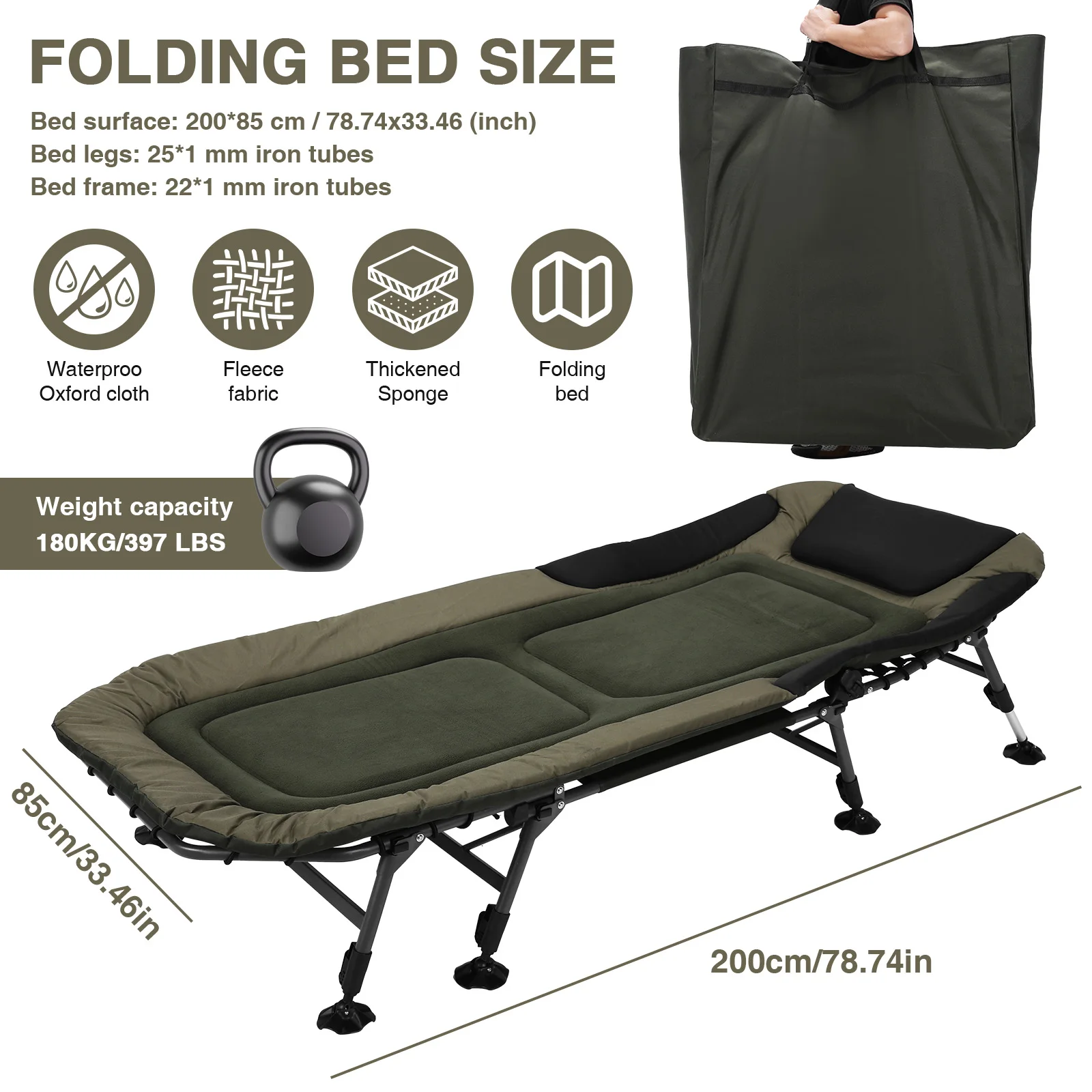 Camping Cot With Ma…