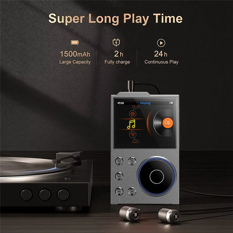 A25R-MP3 Player Lossless DSD High Definition Portable Hi-Fi Digital Audio Music Player With 16GB Lossless Music