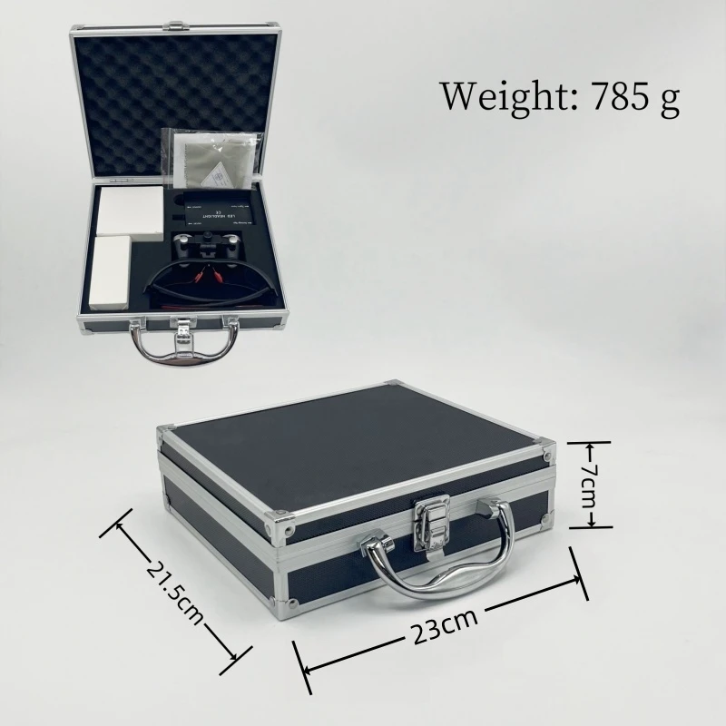 2.5X /3.5X Dental Medical Binocular Loupes Surgical Magnifier with Headlight LED Light  5W 320-420mm Optical Lens view 6