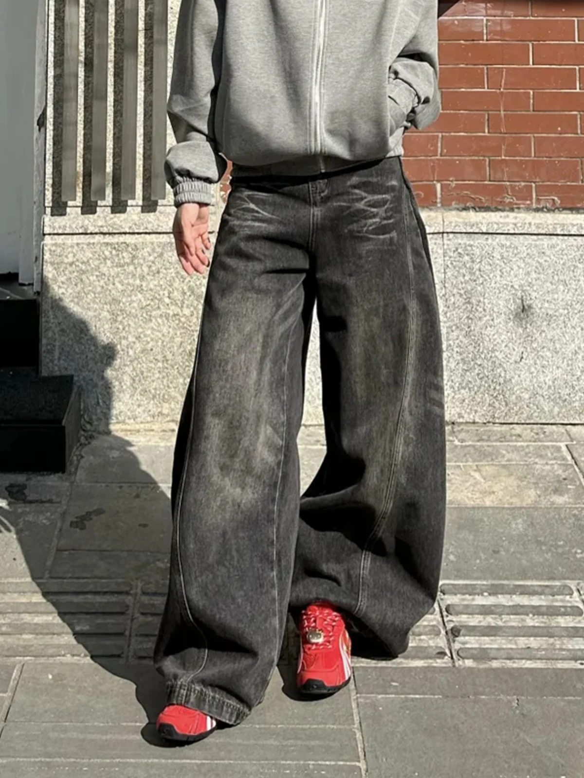 

Bla Knife Wide Leg Jeans Men Women Summer 2025 Vintage Waed American Street Sle Loose Fit Trousers