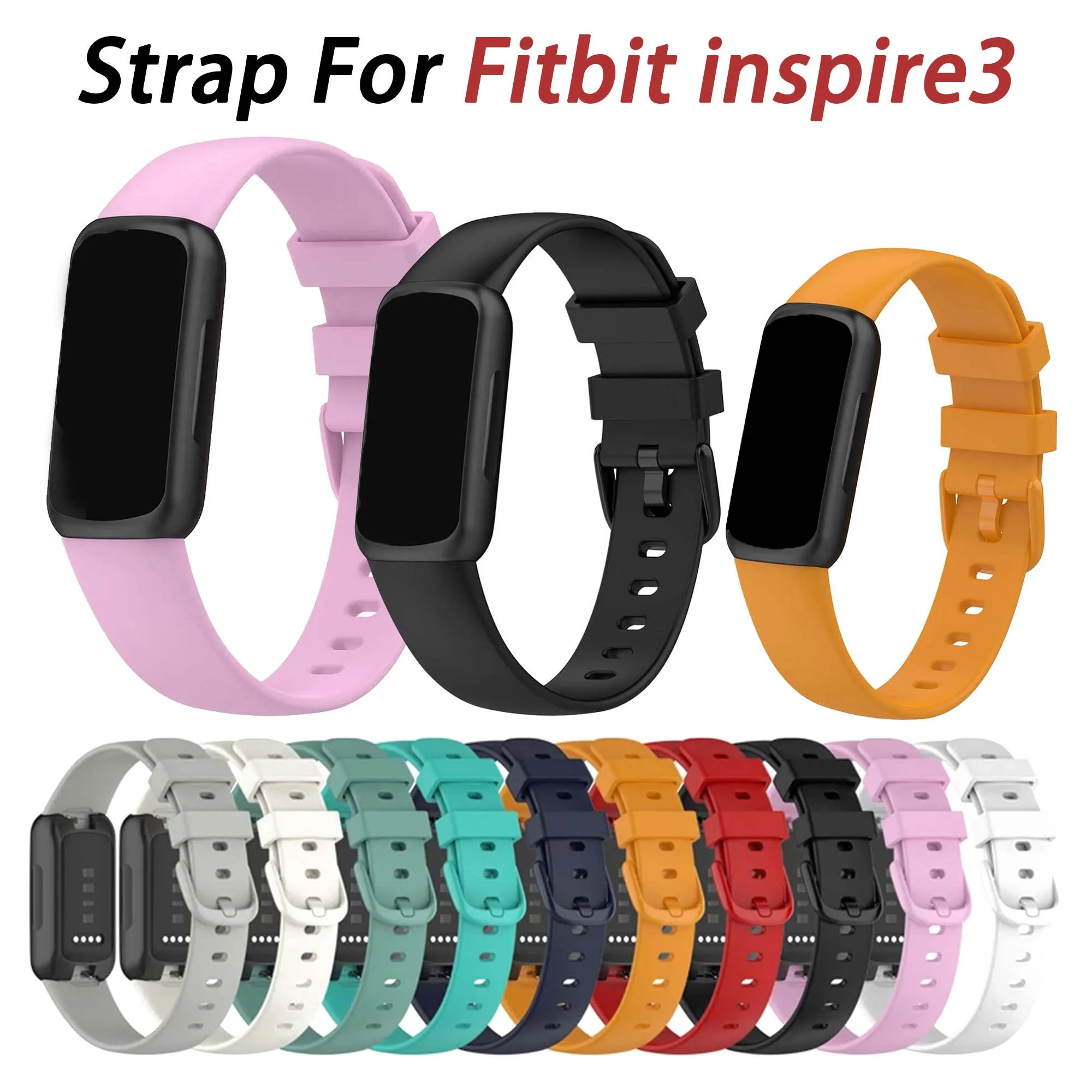 Weiches Silikonarmband für Fitbit Inspire 3, Smartwatch-Armband, Neue Farbe, Armband für Fitbit Inspire 3.