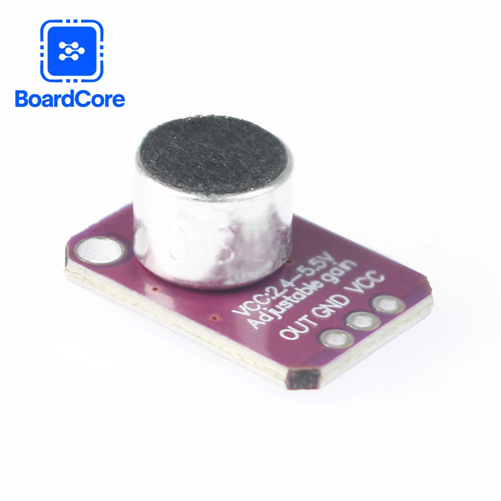 Módulo de Sensor de sonido MAX4466, módulo de preamplificador de micrófono, GY-MAX4466, placa amplificadora de ganancia ajustable para Arduino DIY, 1/2/5 Uds.