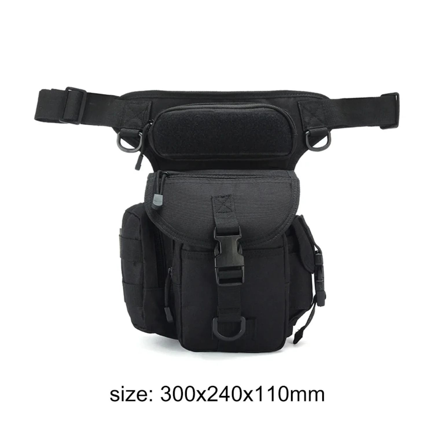 Molle Pouch Waist Belt Packs Lure Fishing Accessories  Zipper Bags Outdoor Camping Hiking Travel Military Tactics Leg