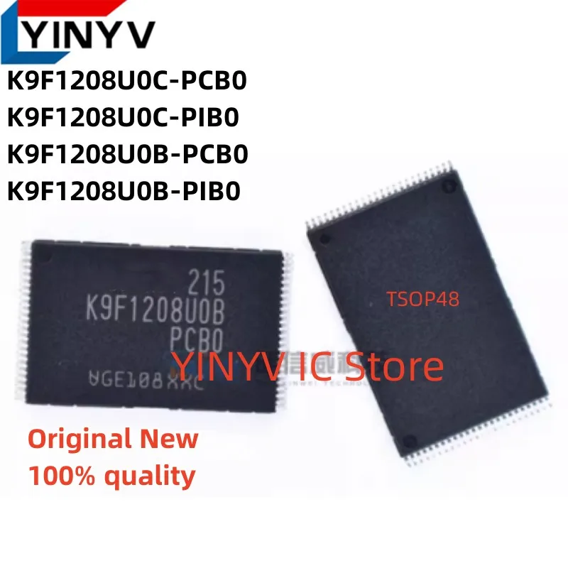 

5Pcs K9F1208U0C K9F1208U0C-PCB0 K9F1208U0C-PIB0 K9F1208U0B K9F1208U0B-PCB0 K9F1208U0B-PIB0 FLASH MEMORY TSOP48 New 100% quality