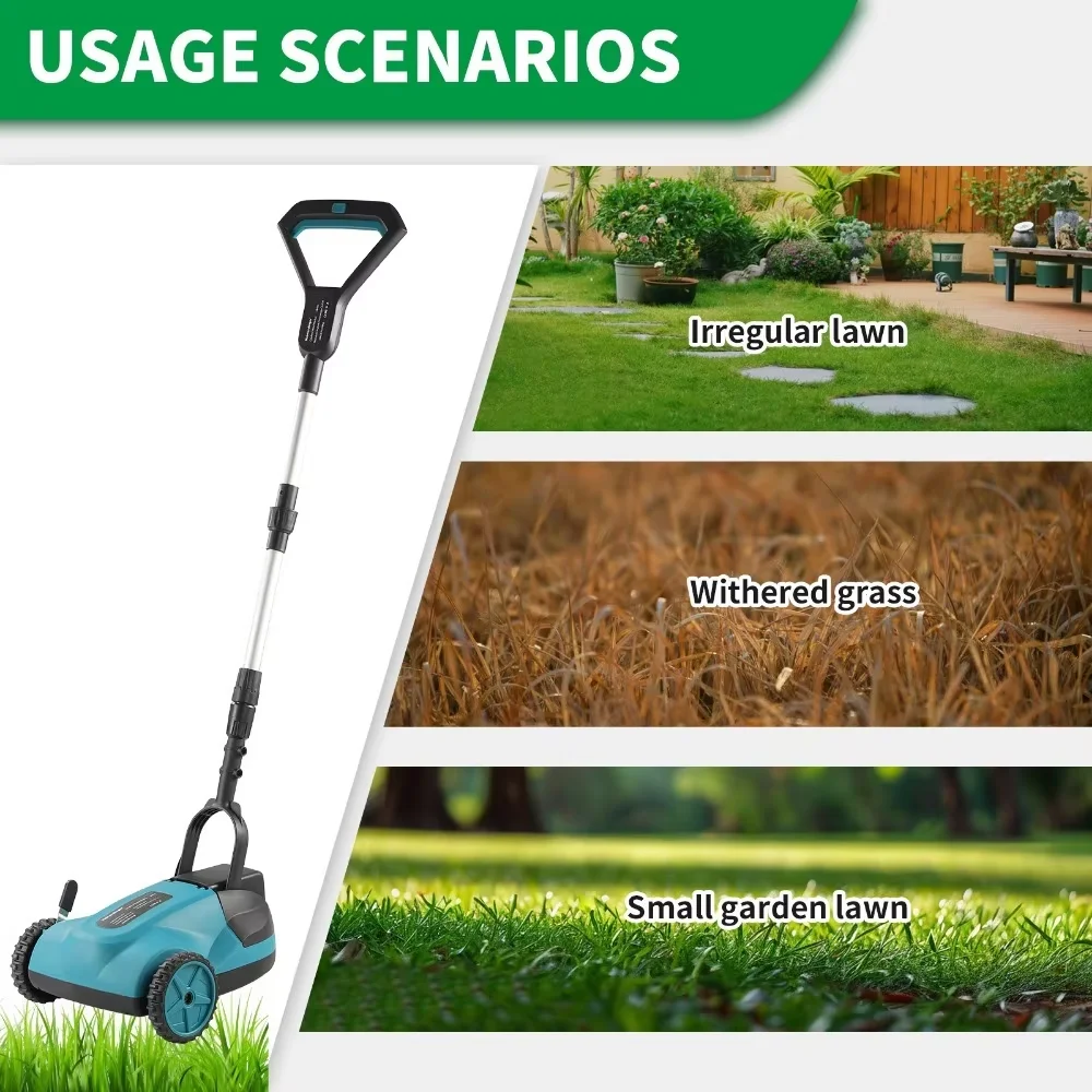 Brushless Electric Lawn Mower, Cordless Push Lawn Mower with 3-Position Depth Adjustment, Bare Tool No Battery