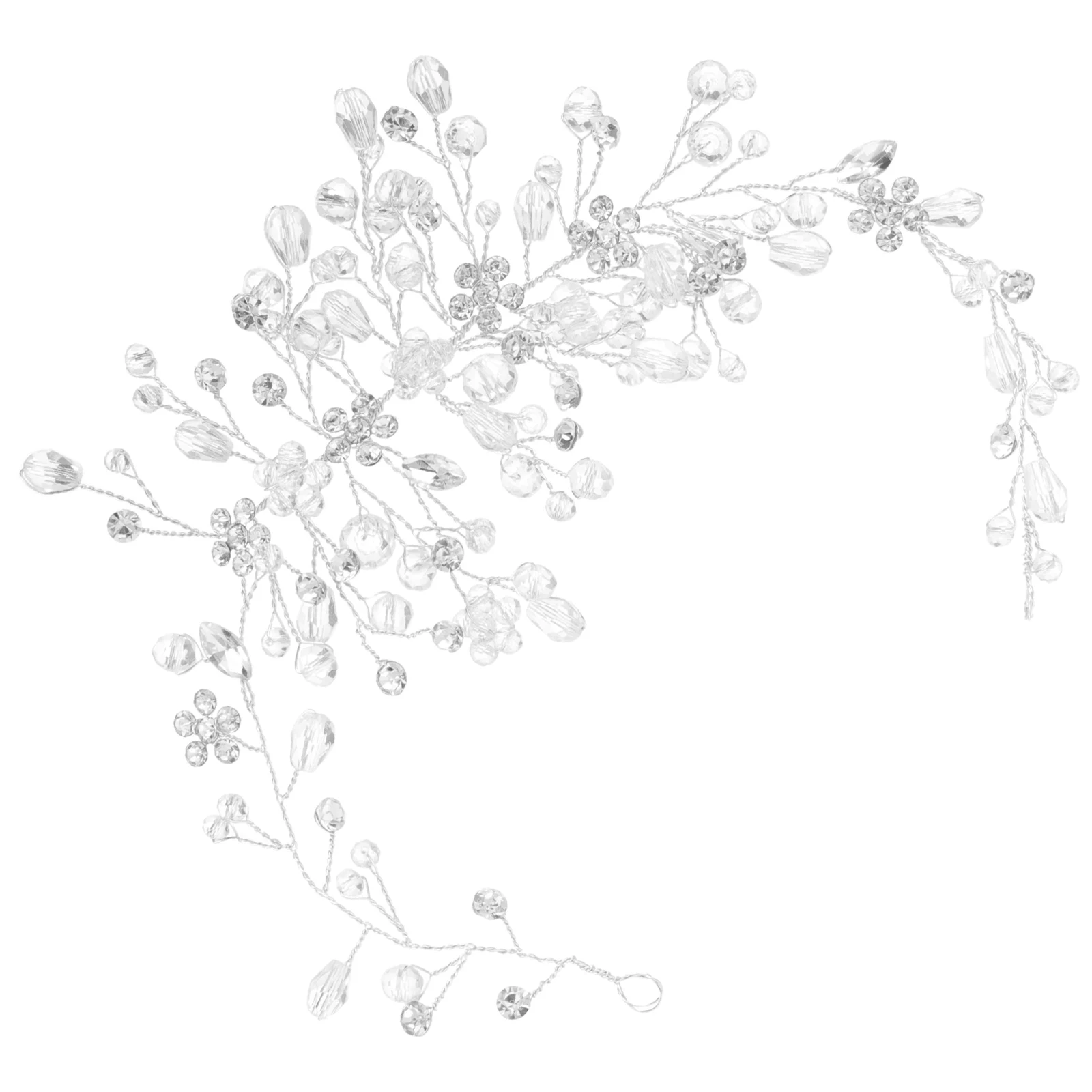 

Elastic Crystal Headband Wedding Bride Headpieces Accessories Lightweight Comfortable Prom Homecoming Garden Reception