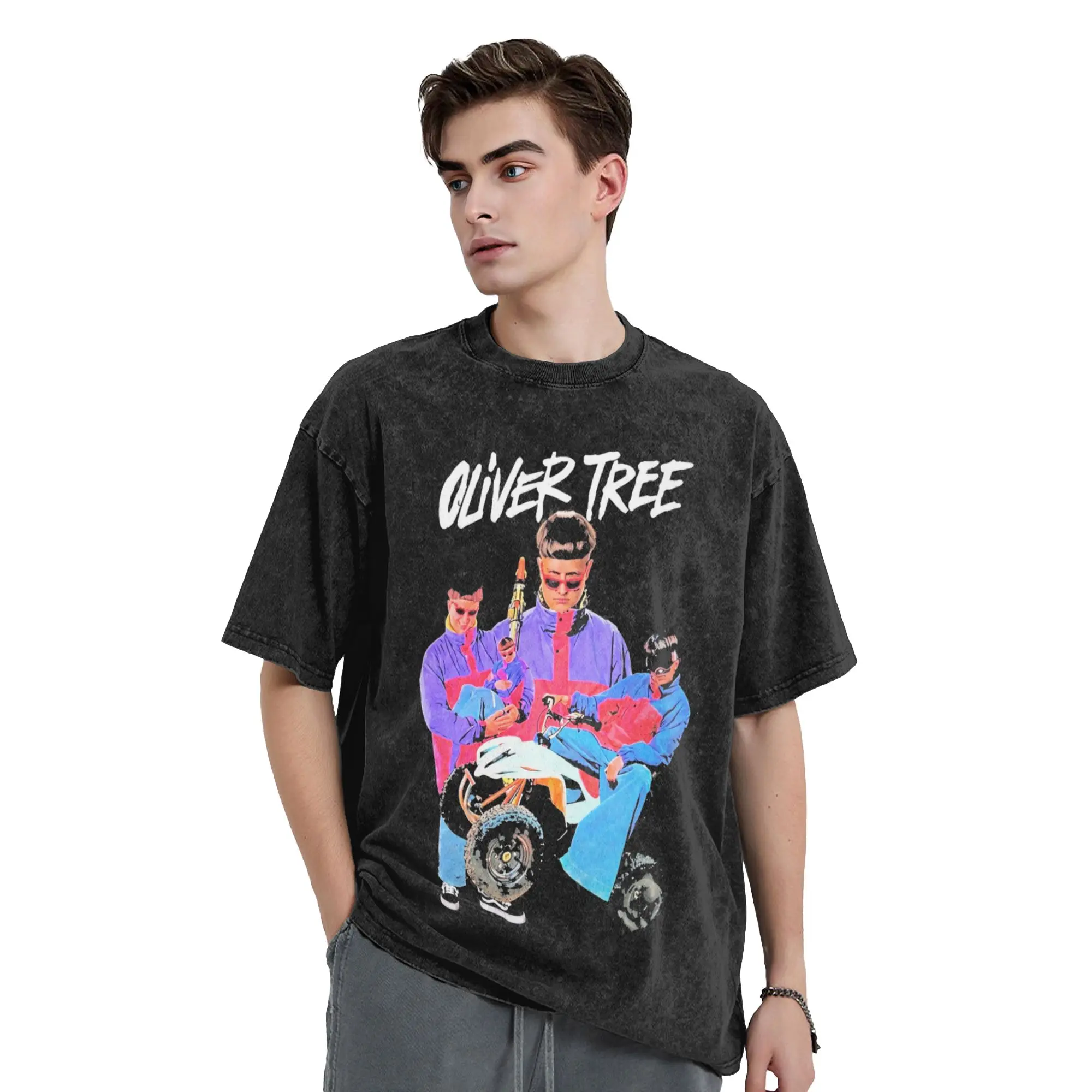Rest In Peace Oliver Tree 1993-2026  T-Shirts Men Crew Neck Pure Cotton Washed T Shirts  Short Sleeve Tee Shirt Printed Clothes