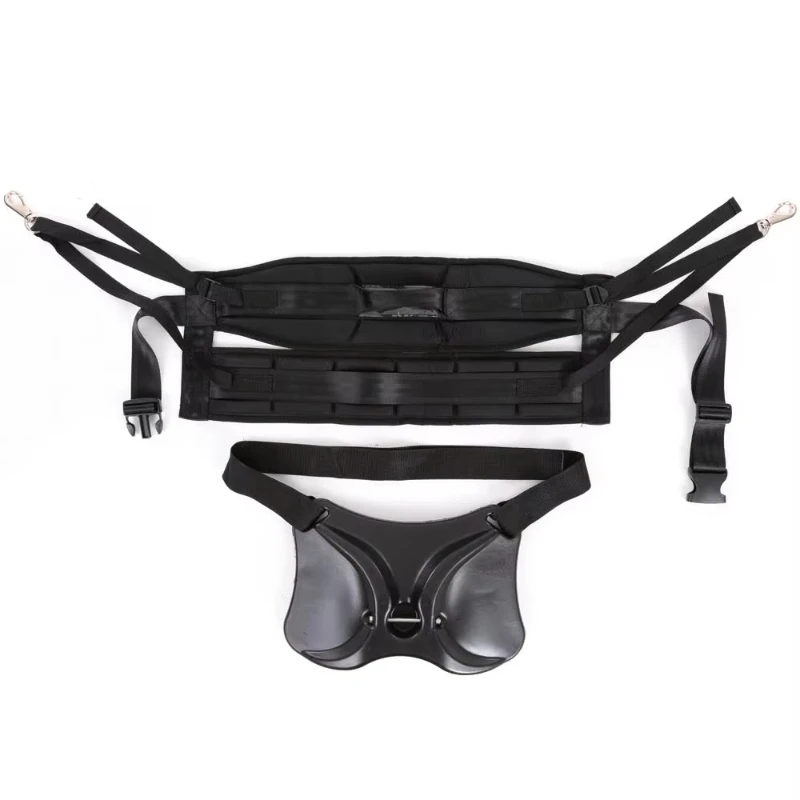Adjustable belt waist bar holder with fishing harness