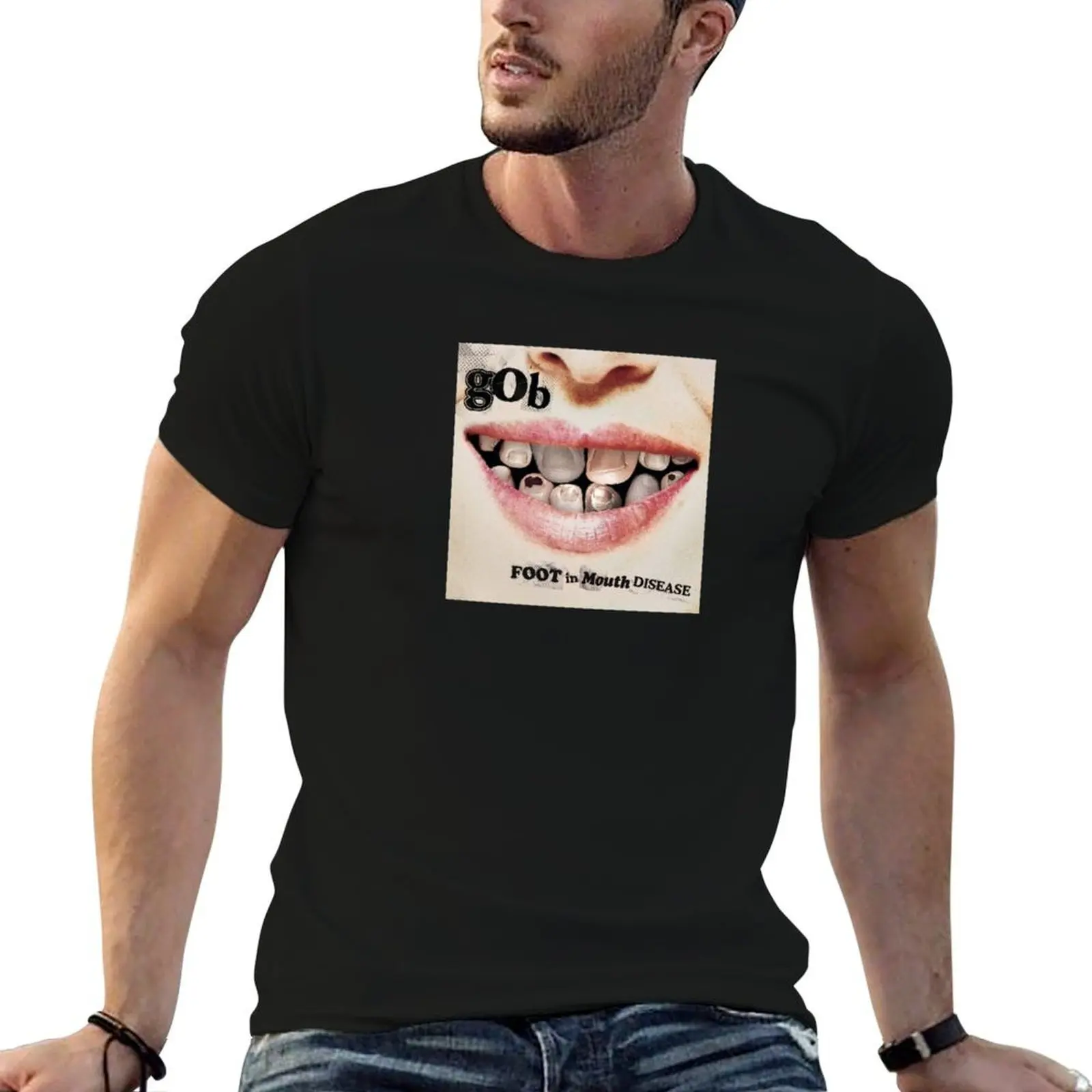 

Gob t shirts cotton 100% man Disease t man designer for shirt shirt t cotton pack Foot men T-Shirt Mouth In