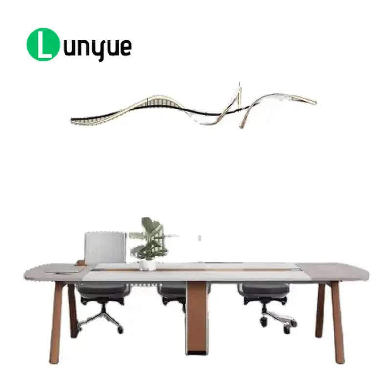 Modern Luxury Executive Desk 2.4m 2.8m 3.2m High End Office Furniture CEO Table Contemporary Design for Manager Room