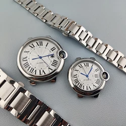 Miyota 8215 CASE 41mm Couple Watch Case Blue Balloon Watch Case Stainless Steel Women Watch Accessories Parts Female Watch Case