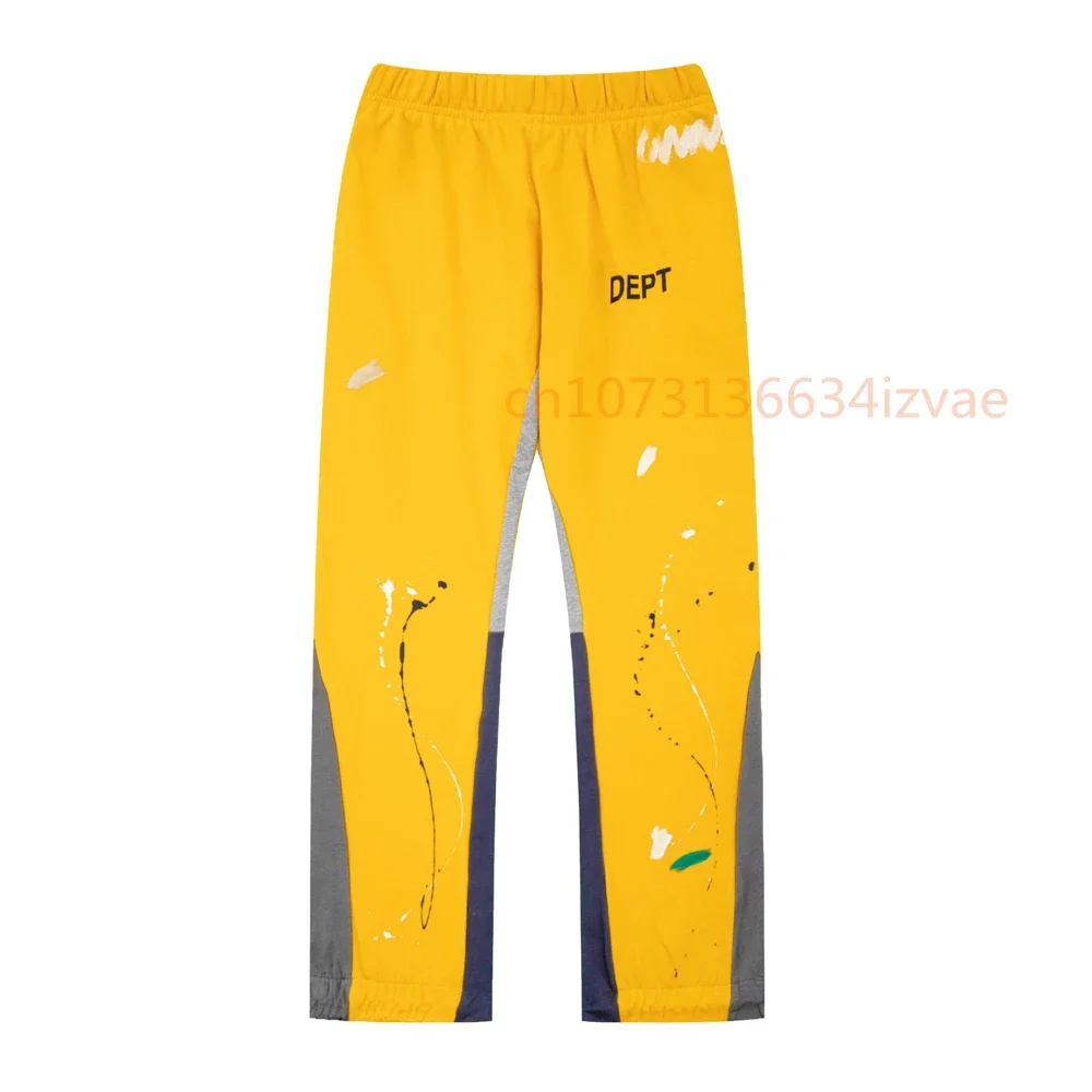 Dept Letter Print Sweatpants Fashion Brand Autumn and Winter Loose Casual Sports Pants for Men and Women