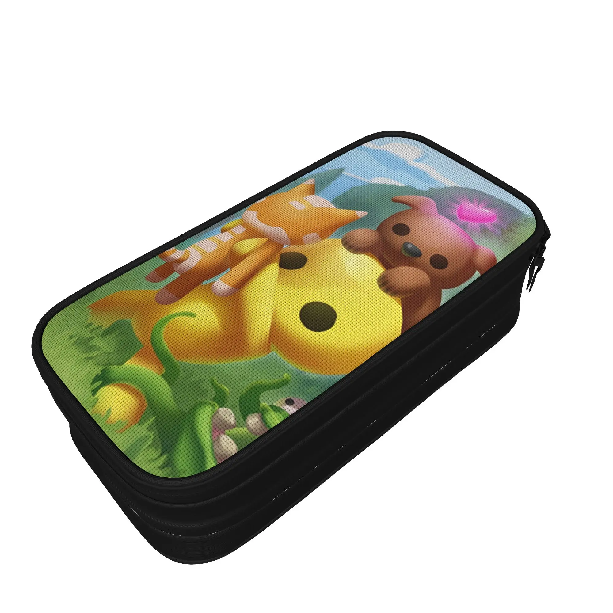 Wobbly Life Pencil Case Lovely  Hot Games Pen Holder Bag for Student Large Storage Students School Zipper Pencilcases