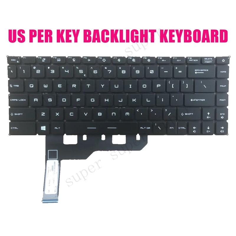SSS+ US Per Key backlit keyboard for MSI GP66 Leopard 10UE/10UG/10UH(MS-1542)