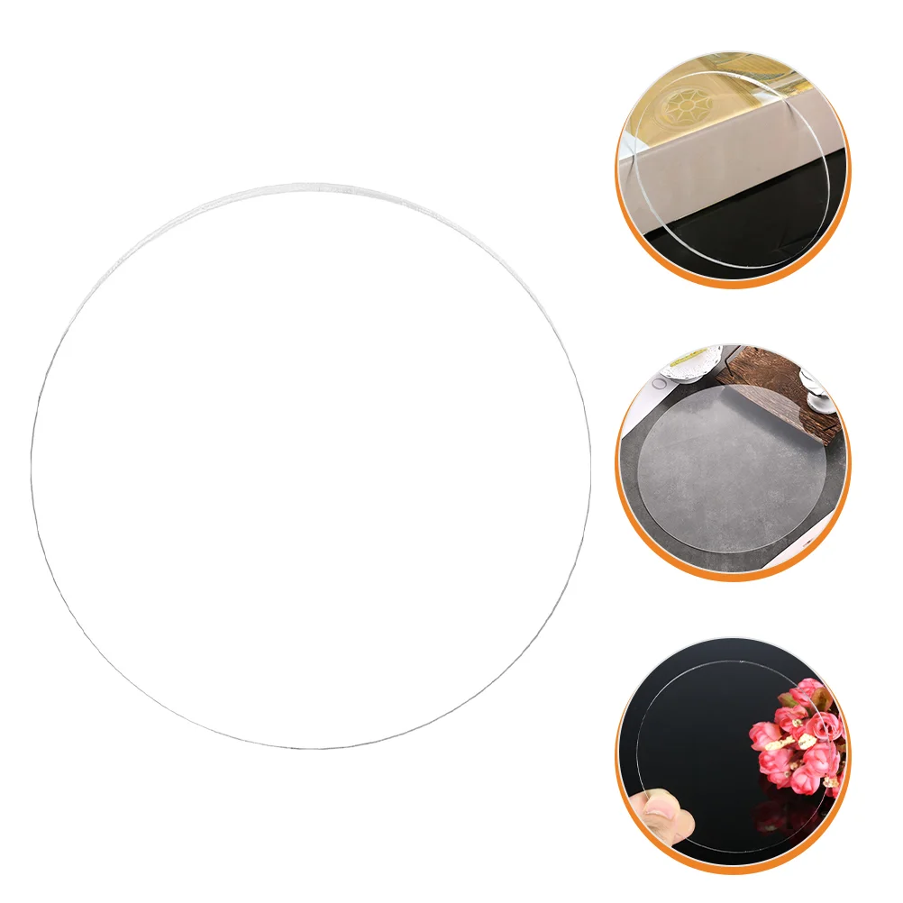 

Round Acrylic Sheet Board Glass Plate Boards for Signs Clear Circle Blanks Rounds