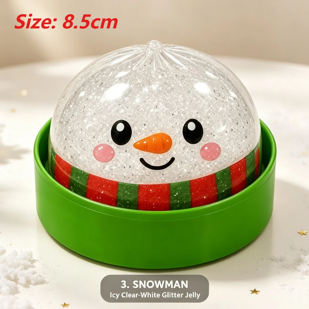 Niedliches Weihnachts-Bun-Squeeze-Stressabbau-Spielzeug, Quetschbares Bun-Spielzeug zum Stressabbau, Büro-Greifspielzeug, Geschenk, Schreibtischdekoration – Detail 9