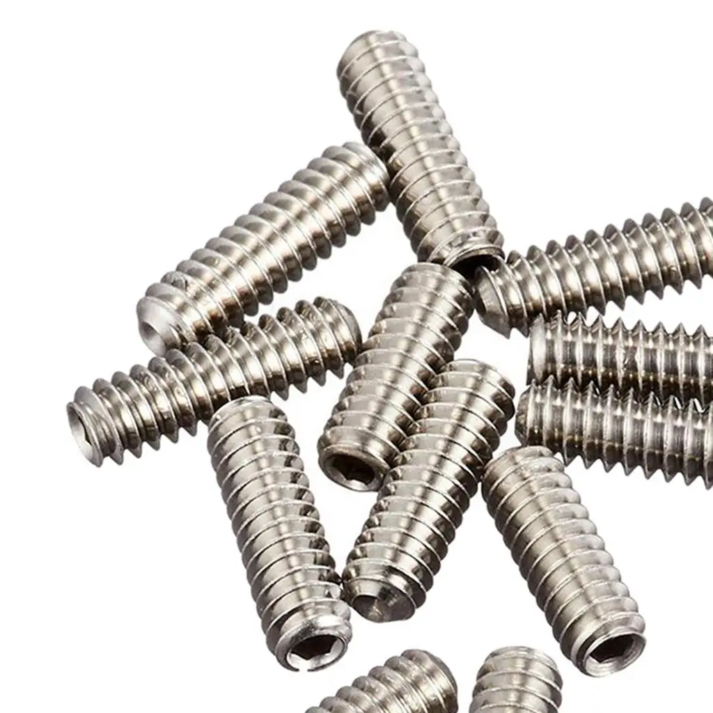 الغيتار الكهربائي جسر اهتزاز الارتفاع ضبط مسامير ل ST/TL باس الغيتار لتقوم بها بنفسك أدوات Luthier أجزاء Accs النيكل #5