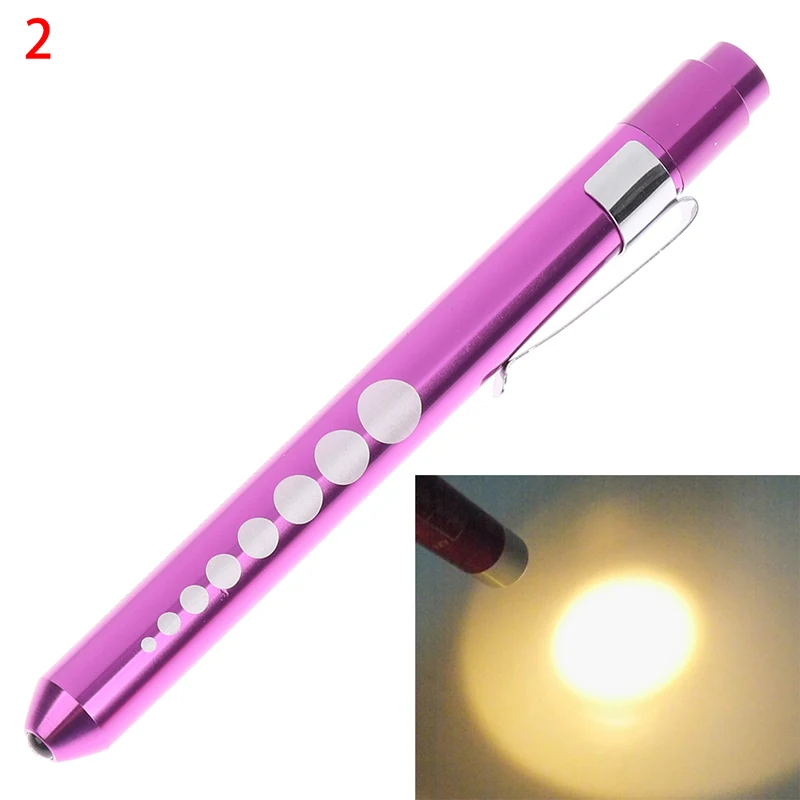 LED Flashlight Work Light First Aid Pen Light Torch Lamp Pupil Gauge Measurement Portable Medical Pen light