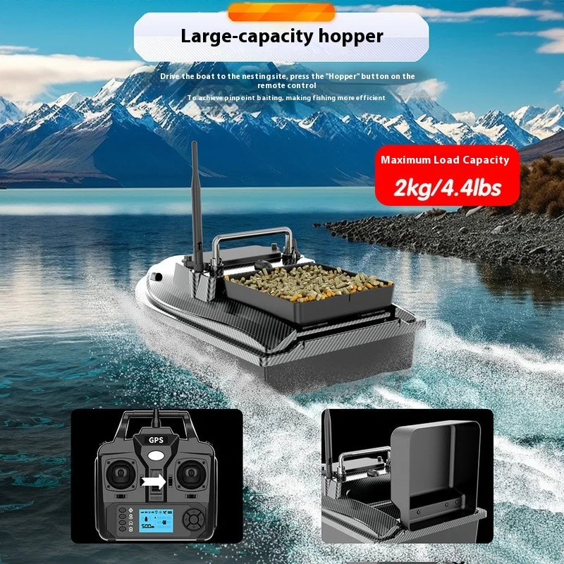 Barco de cebo MBLN VX – GPS 500 m, control remoto y retorno automático - imagen 3