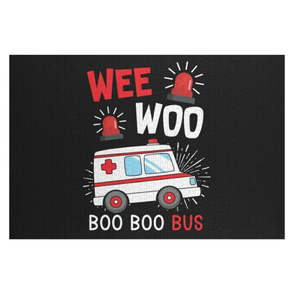 

Paramedic Wee Woo Ambulance Jigsaw Puzzle Customized Kids Gift Picture Personalize Puzzle