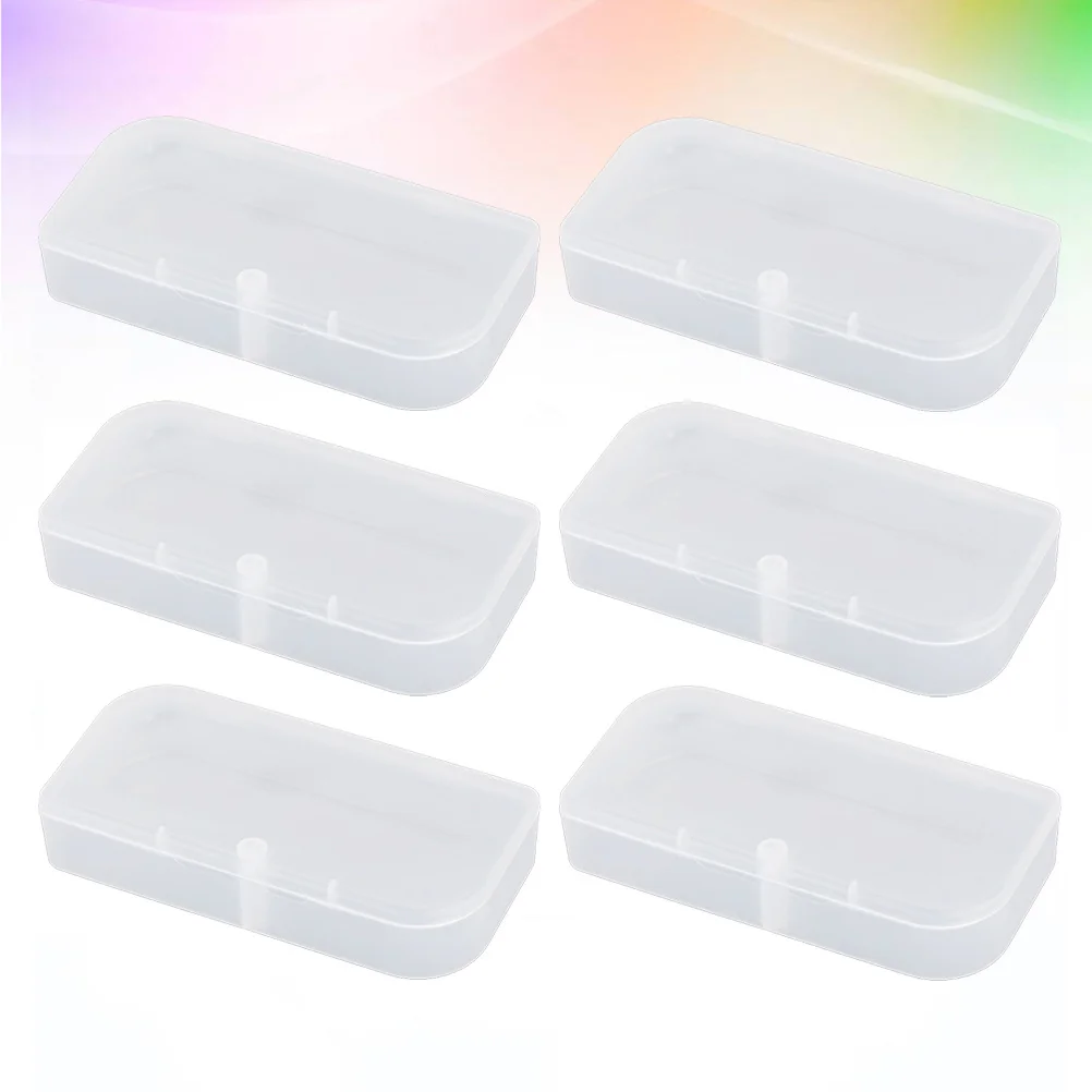 

6pcs Clear Plastic Parts Storage Box Transparent Container For Small Components Tools Organizer Home Garage Repair Collection