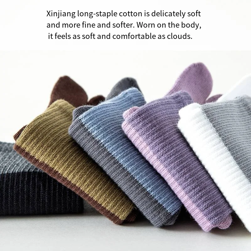 

Spring and Autumn Yoga Pilates Socks Women's Medium Tube Pure Cotton Boneless Five-Finger Indoor Professional Non-slip Sweat-absorbing Socks