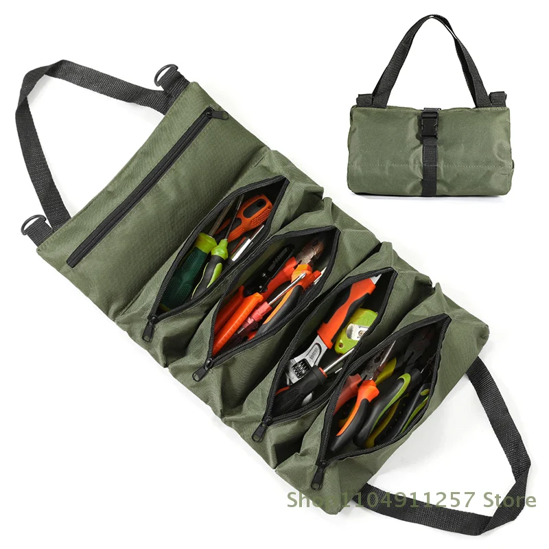 

Multi-Purpose Tool Bag High Quality Professional Multi Pocket Hardware Tools Pouch Roll UP Portable Small Tools Organizer Bag