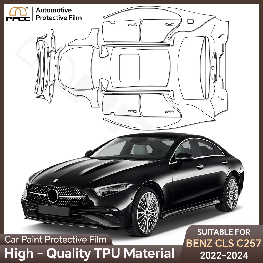 

PFCC PPF for Mercedes Benz CLS C257 2022-2024 TPU Invisible Car Paint Protection Film Clear Bra Kit Anti-Scratch Transparent