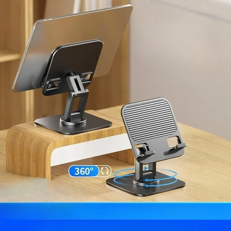 Mobile Phone and Tablet Holder Can Rotate 360 ° and Fold, Desktop Live Streaming Learning Holder Mobile Phone  Holder